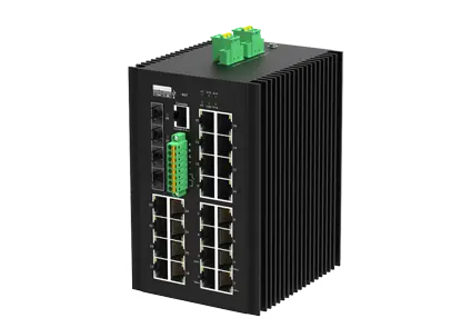 24xGE RJ45, 4x10G SFP Unterstützung DI/DO und RS485, Port 1-4 Unterstützung BT 90w