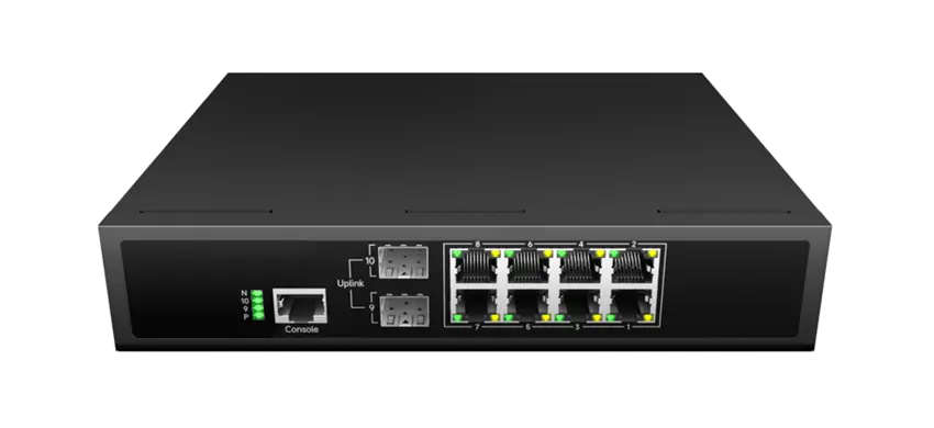 L3 Lite Verwaltet Ethernet-Schalter 8x1G RJ45, 2x1G SFP