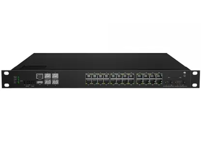 10G Base-X, 24x0/100/1000 Base-T PoE-Managed Industrial Switch
