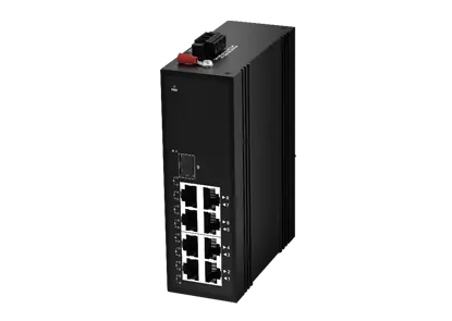 1 x1000Base-X, 8x0/100/1000Base-T nicht verwalteter industrieller Schalter (PoE optional)