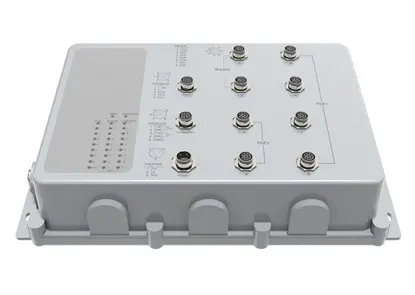 Industrieller PoE-Schalter 8x0/100/1000Base-T, wasserdicht IP67