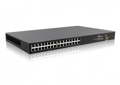 Nicht verwalteter Gigabit 32Port PoE-Schalter, 32x10/100/1000Mbps RJ45 4 x Gigabit SFP