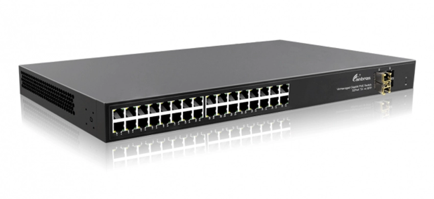 Nicht verwalteter Gigabit 32Port PoE-Schalter, 32x10/100/1000Mbps RJ45 4 x Gigabit SFP