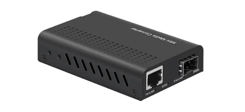 Miniatur-Medien konverter mit 10Gbps