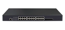 Stapelbarer L3 Lite Managed Switch 24x0/100/1000M RJ45, 4x10G SFP
