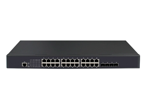 Stapelbarer L3 Lite Managed Switch 24x0/100/1000M RJ45, 4x10G SFP