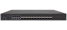 L3 Lite Managed Switch 4x10G SFP , 16x1G SFP, 8x1G Combo SFP/RJ45 Redundant Interne Leistung AC100V ~ 240V DC36-72V