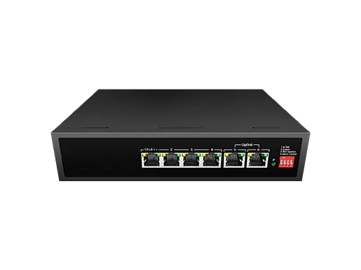 Nicht verwalteter AI PoE-Schalter 6x0/100/1000Base-T (4xPoE, Port1 BT60w)