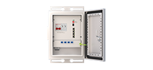 IP55 Outdoor Box, mit nicht verwaltetem Industrie-Schalter 1x1000 Base-X, 4x0/100/1000 Base-T PoE