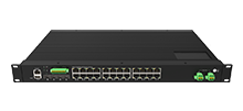 Industrieller Rack-Mount L3 Managed PoE-Schalter 24x1G RJ45 PoE , 4x10G SFP