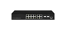 Voll Gigabit 4 Combo 12 GE PoE Switch L2 Verwaltet
