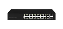 Voll Gigabit 2SFP 18GE PoE Switch L2 verwaltet