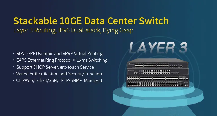 Stapelbarer 10GE Rechen zentrums schalter