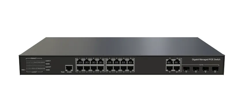 L3 Lite Verwaltet Ethernet-Schalter 16x0/100/1000Base-T, 4xGigabit Combo (RJ45/SFP)