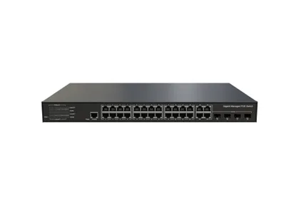 L3 Lite Verwaltet Ethernet-Schalter 24x0/100/1000Base-T, 4xGigabit Combo (RJ45/SFP)