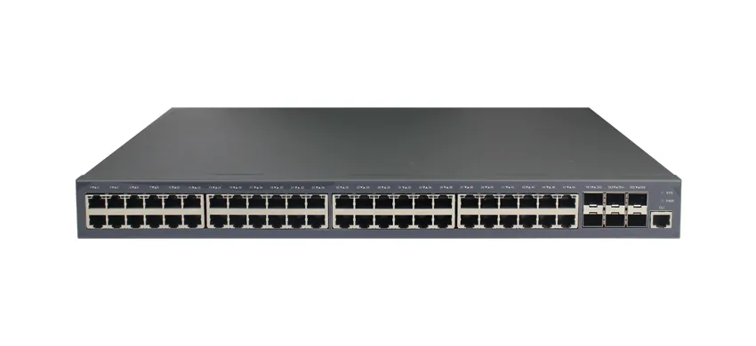 Stapelbarer Managed Switch mit 48GE TX-Ports, 6 x 10GE/GE SFP-Ports