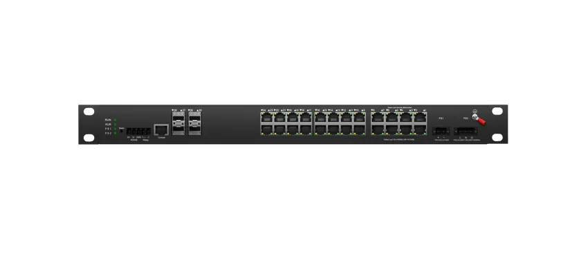 Rack mount Industrieller L3 Lite Managed Switch 24x0/100/1000M RJ45, Uplink 4x10G SFP