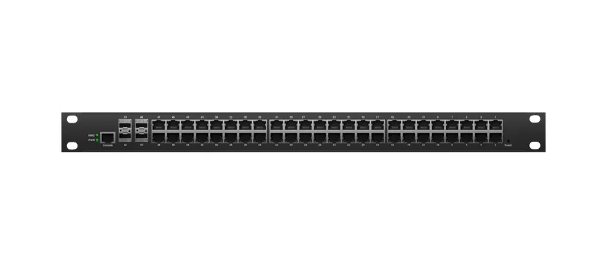 Rack mount Industrieller L3 Lite Managed Switch 48x1:0/100/1000M RJ45, Uplink 4x10G SFP